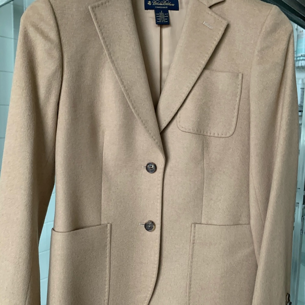Brooks brothers camel hair blazer